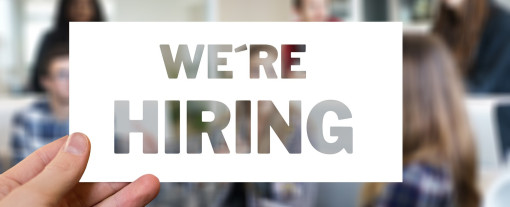 we're hiring sign
